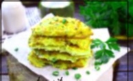 Recipe photo: Potato pancakes with cheese, green onions and garlic (in the oven)