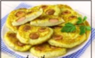 Recipe photo: Bean Pancakes with Sausage Stuffing