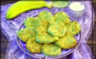 Recipe photo: Courgette and banana fritters