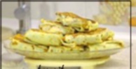 Recipe photo: Pancakes with shrimp and bananas