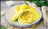 Recipe photo: Cheese and dill stuffed cottage cheese pancakes with kefir