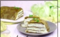Recipe photo: Pancake cake with cottage cheese cream, poppy seed and white chocolate