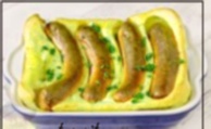 Recipe photo: Sausages in pancake batter (in the oven)