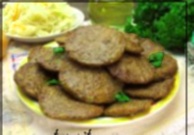 Recipe photo: Pancakes with beef liver, potatoes and carrots in kefir