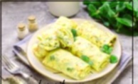 Recipe photo: Potato pancakes with eggs and salted fish
