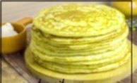 Recipe photo: Thick yeast pancakes with milk, semolina and millet porridge