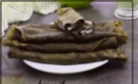 Recipe photo: Chocolate pancakes with custard